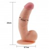 Pênis Suave 20x4,5 cm Leve Curvatura The Ultra Soft Dude - LOVETOY